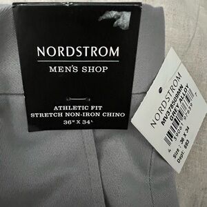 Nordstrom Men's Slate Gray Trousers NWT 36x34